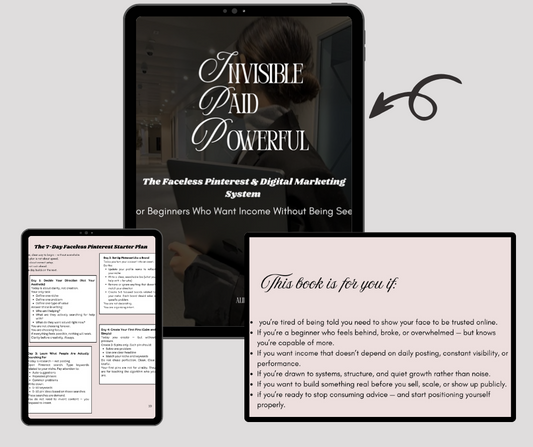 Invisible, Paid, Powerful: The Faceless Pinterest & Digital Marketing System